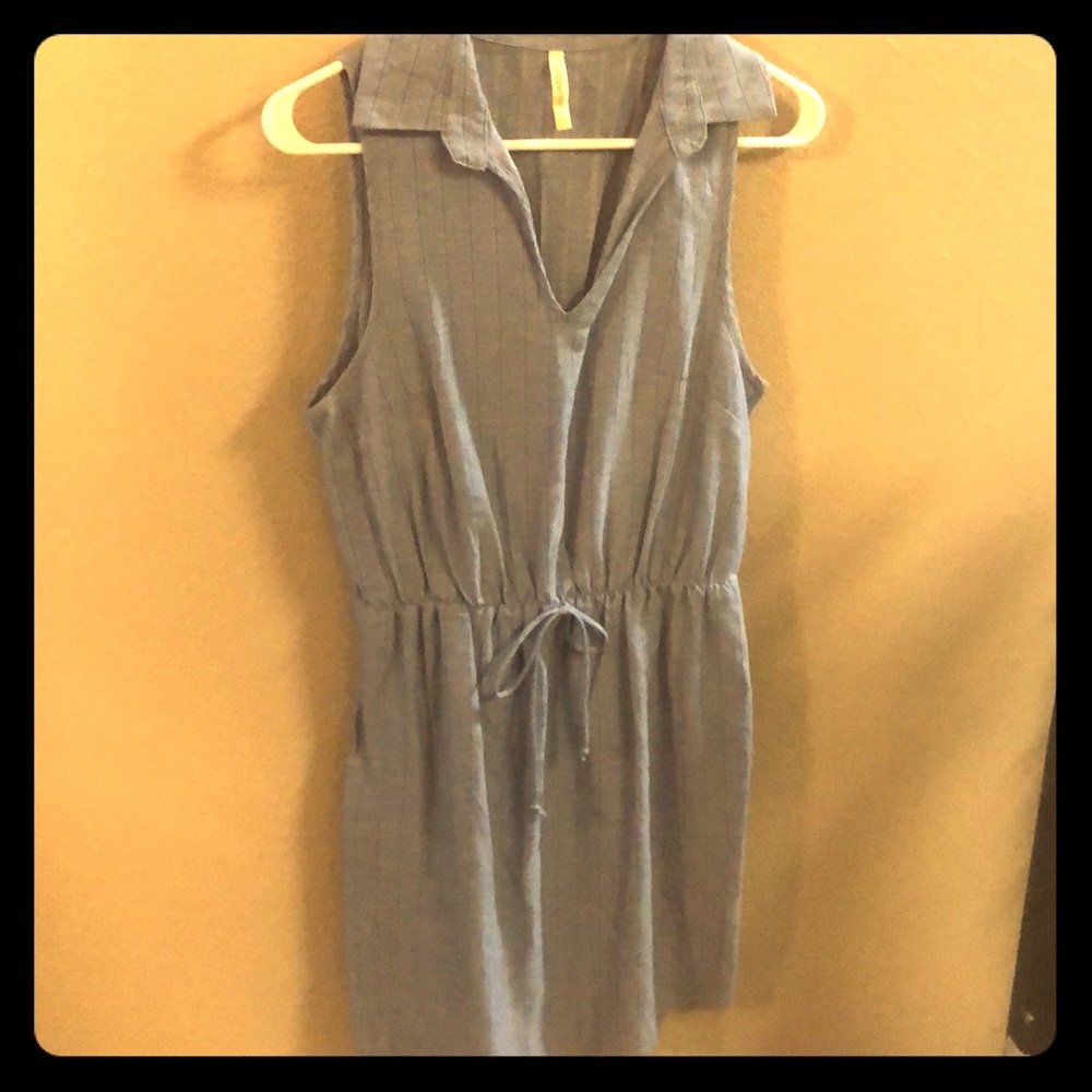 Denim sleeveless dress